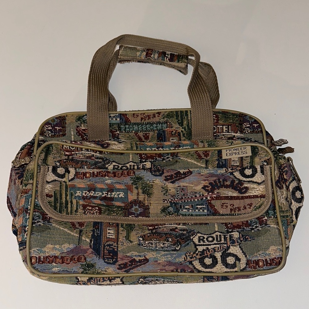 VINTAGE ROUTE 66 PIONEER EXPRESS TRAVEL BAG